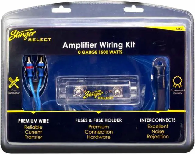 Alt view image 13 of 15 - STINGER SSK0 Select Wiring Kit with Ultra-Flexible Copper-Clad Aluminum Cables (0 Gauge)
