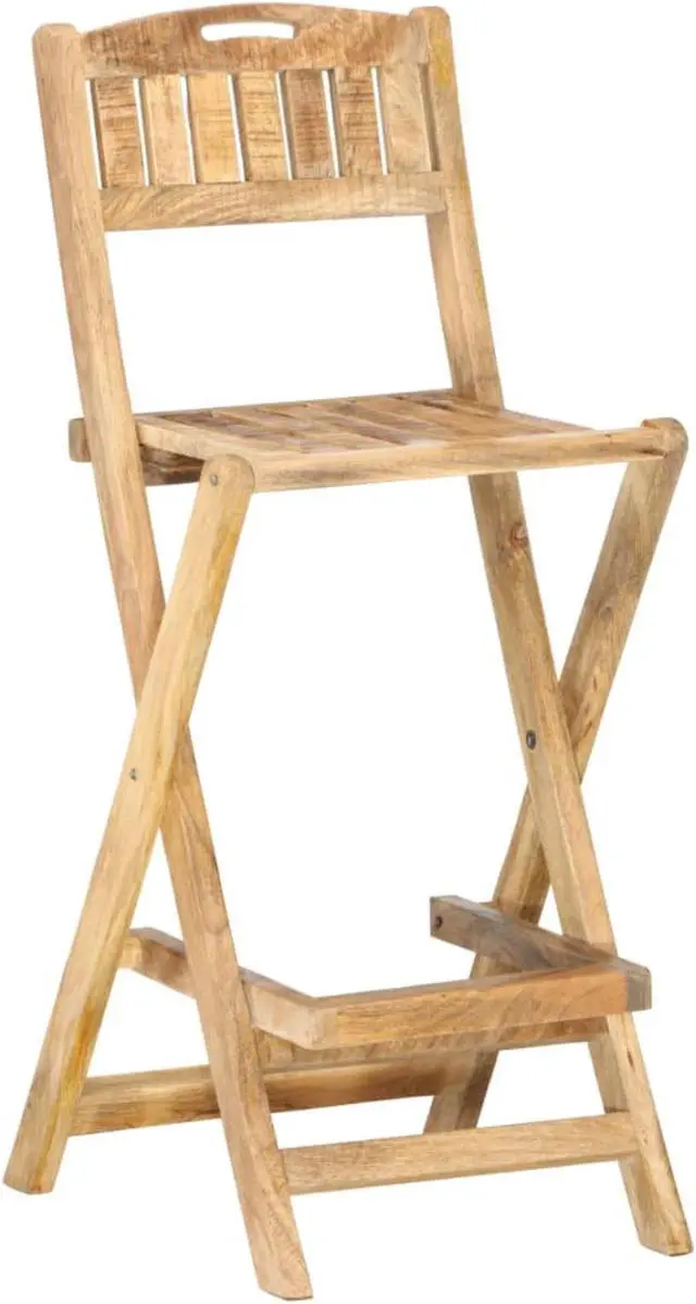 Main image of vidaXL Folding Patio Bar Chairs 2 pcs Solid Mango Wood