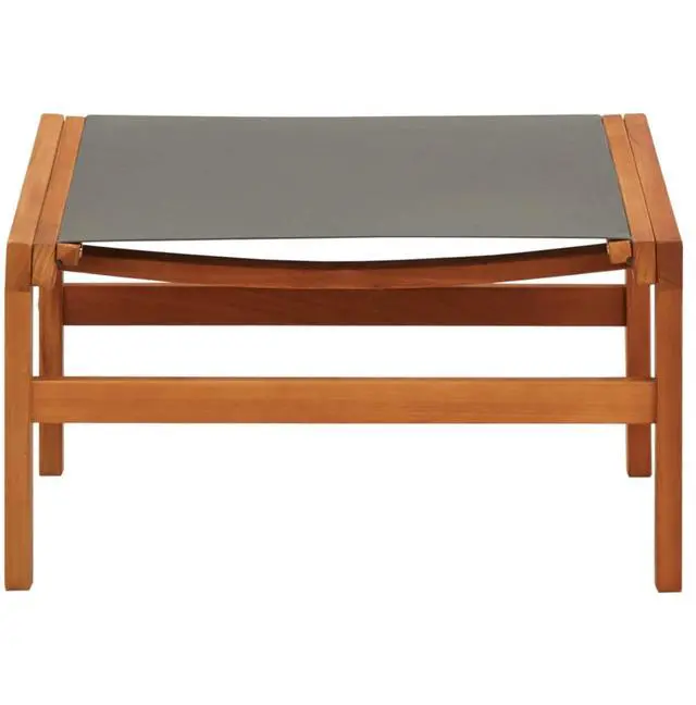 Alt view image 12 of 16 - vidaXL Patio Chair Lounge Chair with Footrest Solid Wood Eucalyptus&Textilene