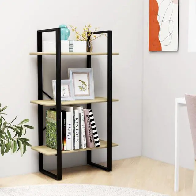 Alt view image 4 of 13 - vidaXL Storage Shelf Sonoma Oak 23.6"x11.8"x41.3" Engineered Wood