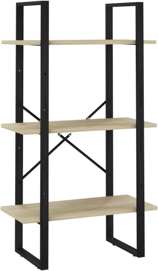 Alt view image 2 of 13 - vidaXL Storage Shelf Sonoma Oak 23.6"x11.8"x41.3" Engineered Wood
