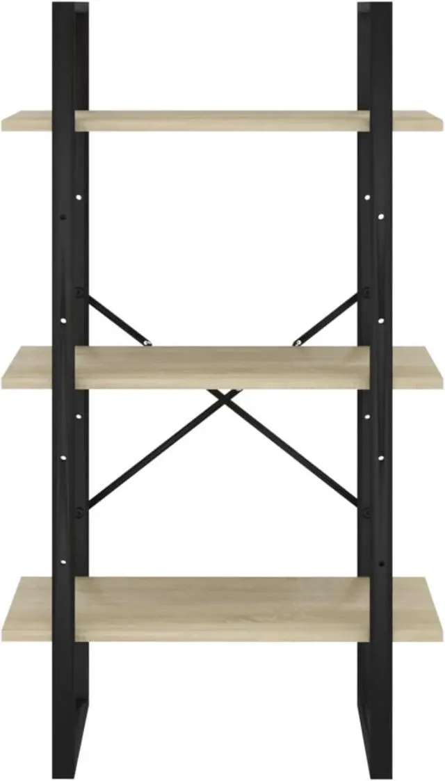 Alt view image 6 of 13 - vidaXL Storage Shelf Sonoma Oak 23.6"x11.8"x41.3" Engineered Wood