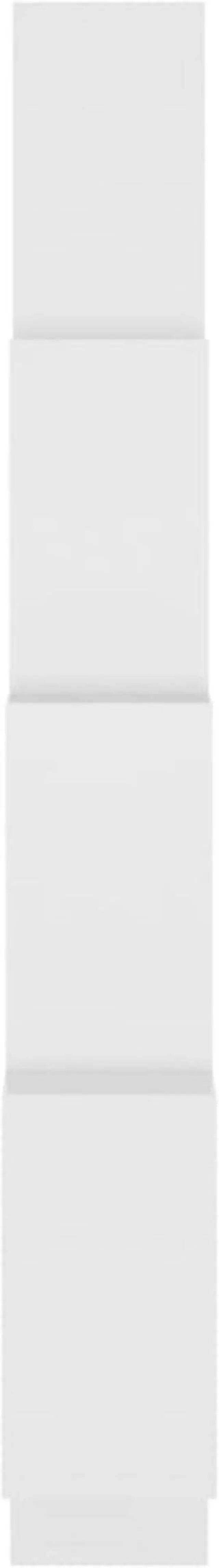 Alt view image 5 of 12 - vidaXL Wall Cube Shelf White 35.4"x5.9"x46.9" Chipboard