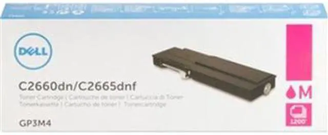 Alt view image 7 of 9 - Dell Magenta Toner Cartridge (OEM# 593-BBBP) (1 200 Yield) GP3M4