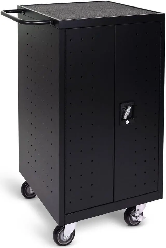 Alt view image 19 of 20 - Luxor Black 18 Laptop Computer Charging Cart