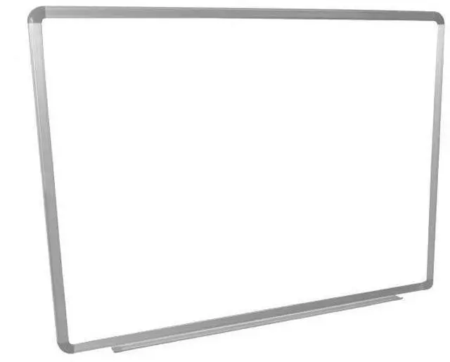 Alt view image 12 of 14 - Luxor WB4836W Wall-Mounted Magnetic Whiteboard - 48" x 36" - White Surface, Silver Aluminum Frame