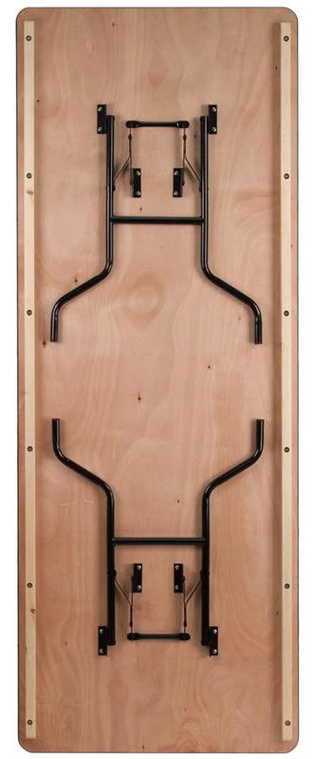 Alt view image 10 of 12 - Flash Furniture Rectangular Wood Folding Banquet Table with Clear Coated Finished Top, 36" by 96"