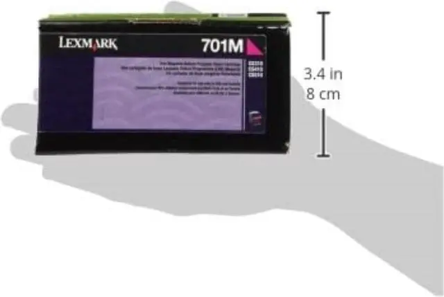 Alt view image 10 of 12 - Lexmark (701M) Magenta Return Program Toner Cartridge (1 000 Yield) 70C10M0