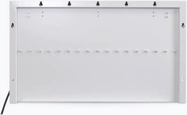 Alt view image 3 of 3 - Luxor LLTMW16-G 16" Padded Interior Rubber Coated Dividers Tablet Wall/Desk Charging Box (pack of 2)