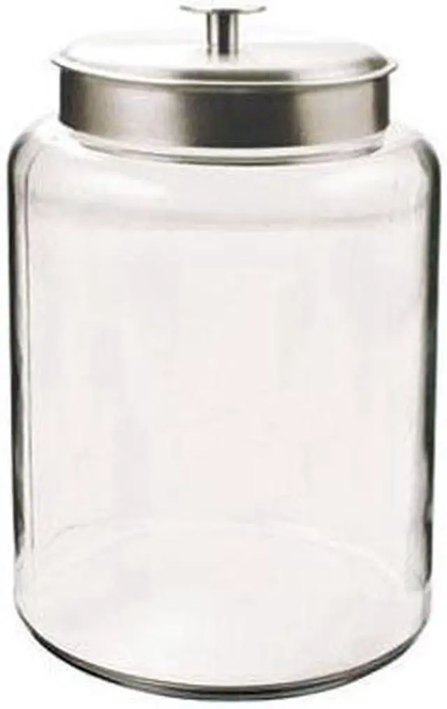 Alt view image 11 of 11 - 2.5 Gallon Montana Jar with Brushed Aluminum Metal Cover. Clear 95507
