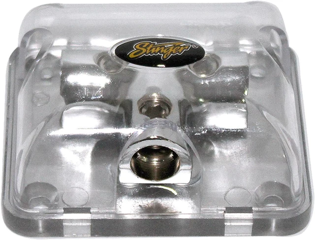 Alt view image 6 of 6 - Stinger Power/Ground 0 Gauge AWG Car Stereo Amp Wire Distribution Block 0G