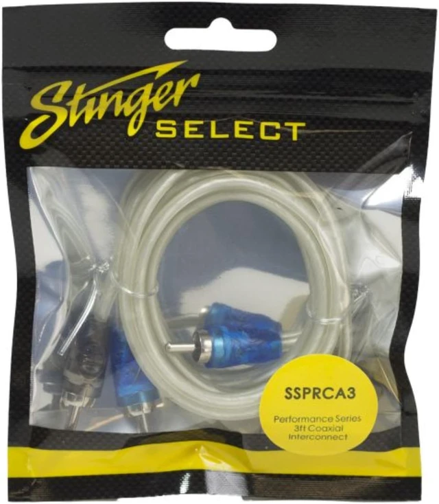 Alt view image 3 of 5 - STINGER SSPRCA3 STINGER 3FT PERFORMANCE SERIES COAXIAL RCA