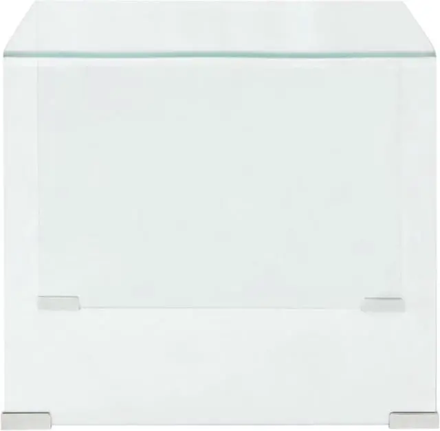 Alt view image 11 of 14 - vidaXL Coffee Table Sofa End Table Side Table Nightstand Tempered Glass Clear