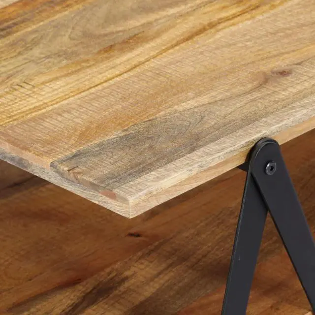 Alt view image 11 of 12 - vidaXL Coffee Table End Table Sofa Table with Storage Shelf Solid Wood Mango
