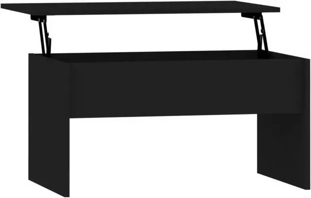 Main image of vidaXL Coffee Table Black Engineered Wood Standard Coffee Table