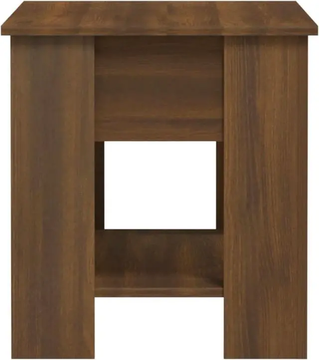 Alt view image 5 of 11 - vidaXL Coffee Table Brown Oak 39.8"x19.3"x20.5" Engineered Wood