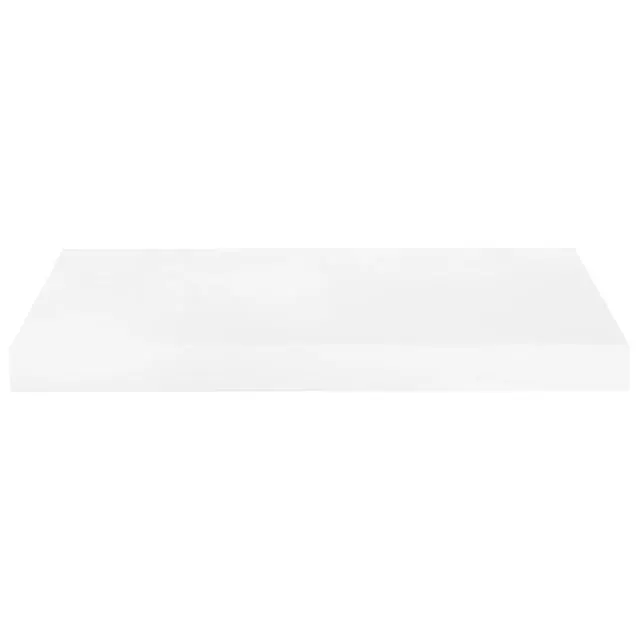 Alt view image 15 of 17 - vidaXL Floating Wall Shelves 2 pcs High Gloss White 19.7"x9.1"x1.5" MDF