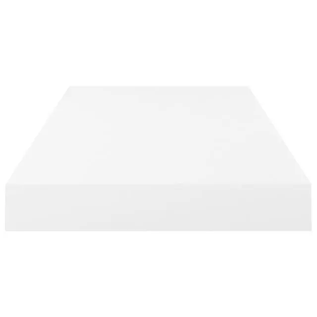 Alt view image 16 of 17 - vidaXL Floating Wall Shelves 2 pcs High Gloss White 19.7"x9.1"x1.5" MDF