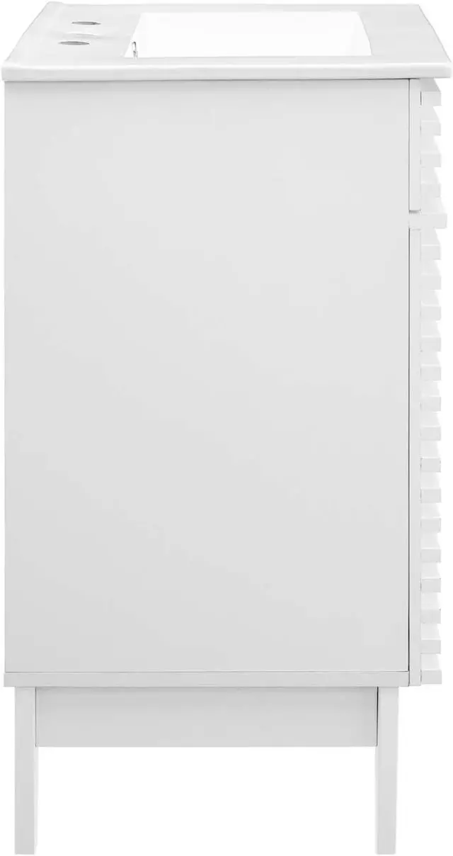 Alt view image 2 of 6 - Render Bathroom Vanity White White