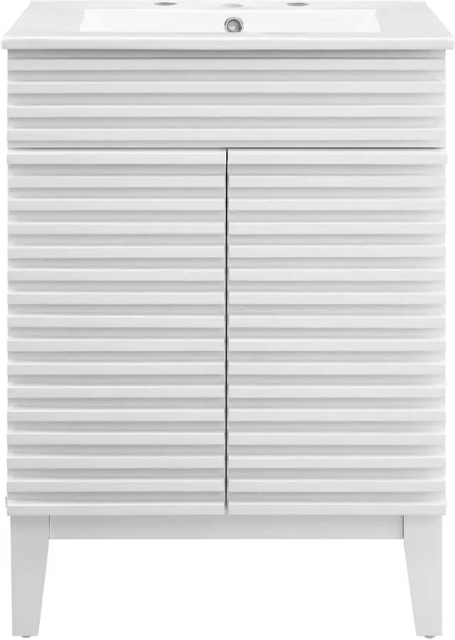 Alt view image 3 of 6 - Render Bathroom Vanity White White