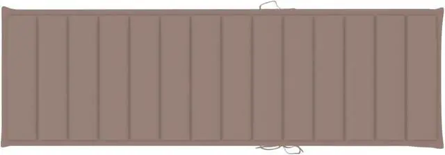 Alt view image 14 of 19 - vidaXL Patio Cushion Outdoor Sun Lounger Chair Cushion Taupe Oxford Fabric
