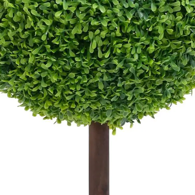 Alt view image 2 of 10 - vidaXL Artificial Boxwood Plant with Pot Ball Shaped Green 28"
