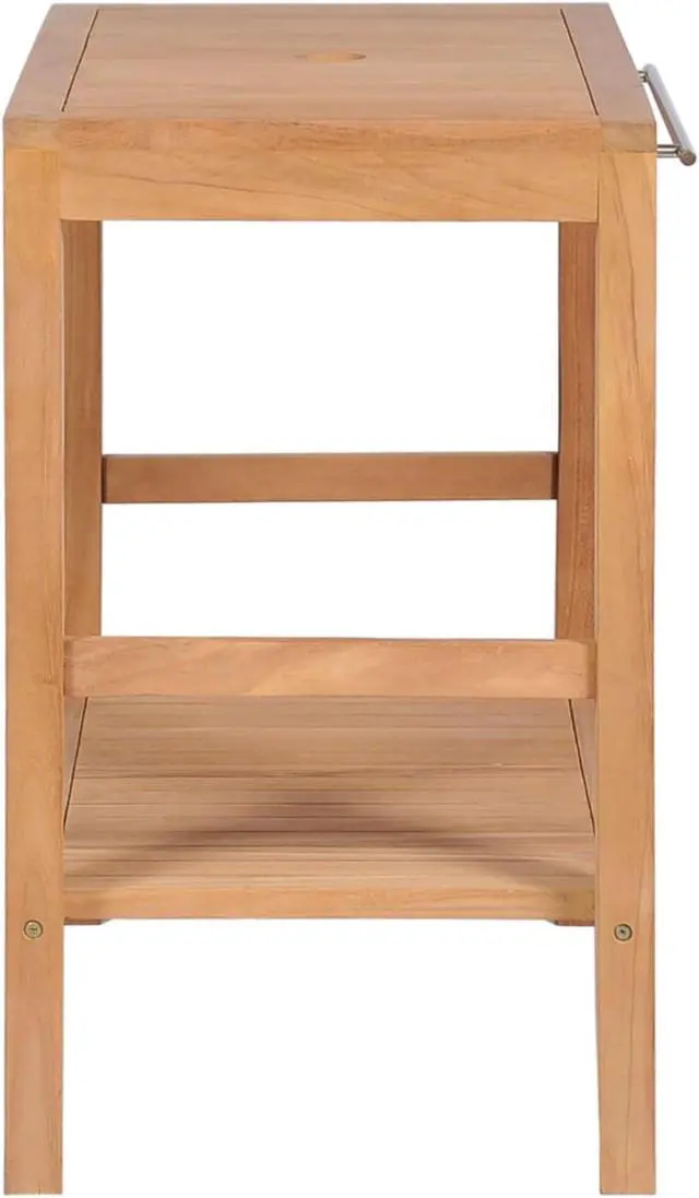 Alt view image 3 of 9 - vidaXL Bathroom Vanity Cabinet Solid Teak 29.1"x17.7"x29.5"