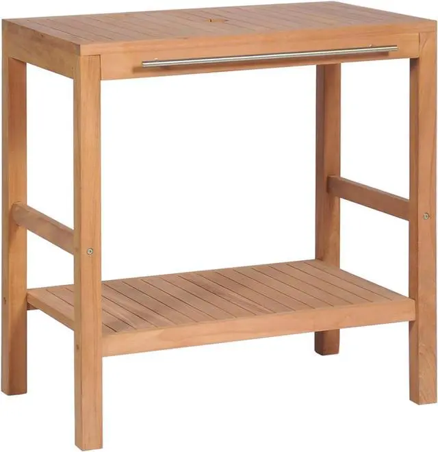 Main image of vidaXL Bathroom Vanity Cabinet Solid Teak 29.1"x17.7"x29.5"