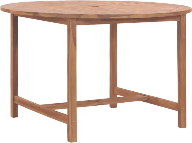 Alt view image 2 of 8 - vidaXL Patio Dining Table 43.3"x29.5" Solid Wood Teak