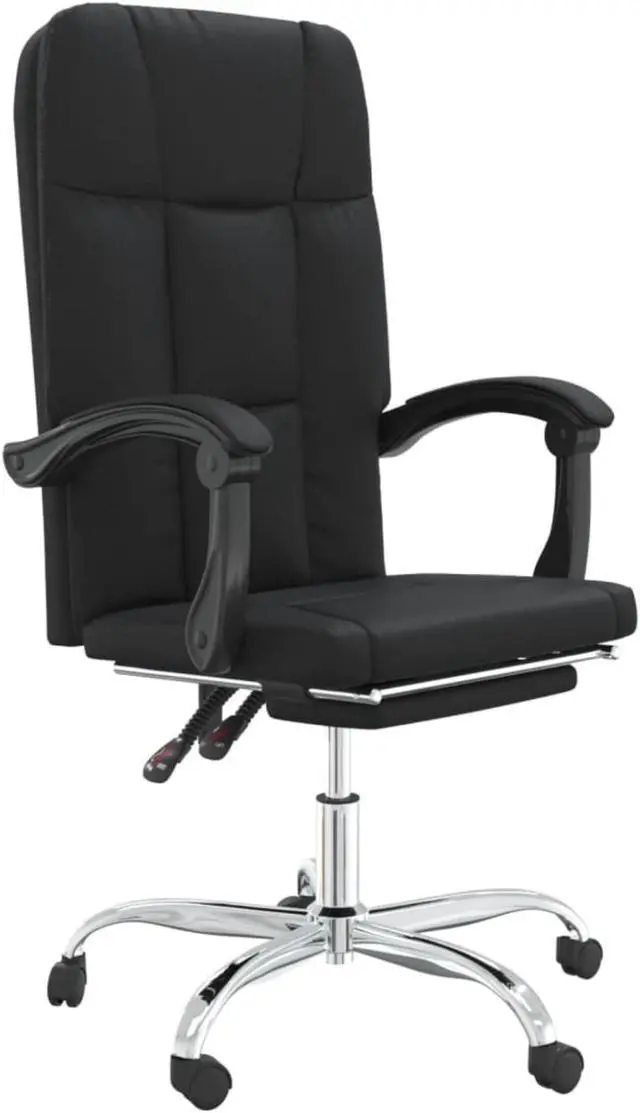 Main image of vidaXL Reclining Office Chair Black Faux Leather