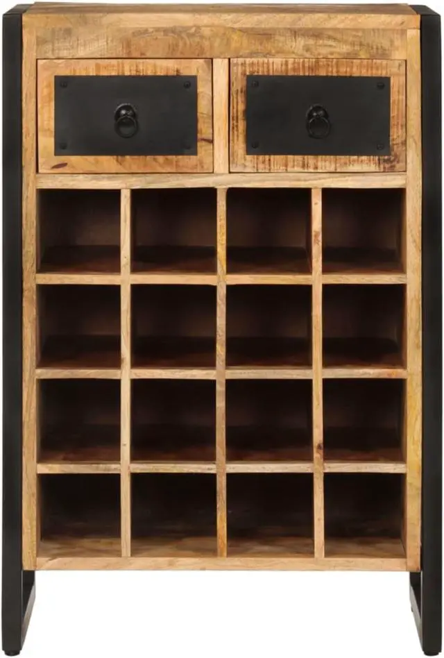 Main image of vidaXL Wine Rack for 16 Bottles Solid Wood Mango