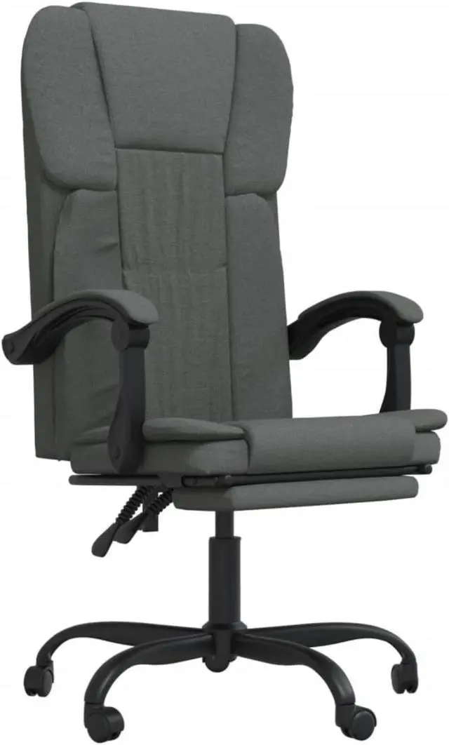 Main image of vidaXL Reclining Office Chair Dark Gray Fabric