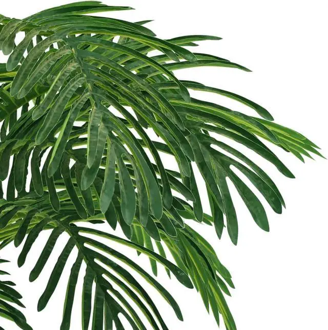 Alt view image 3 of 9 - vidaXL Artificial Cycas Palm with Pot 55.1" Green