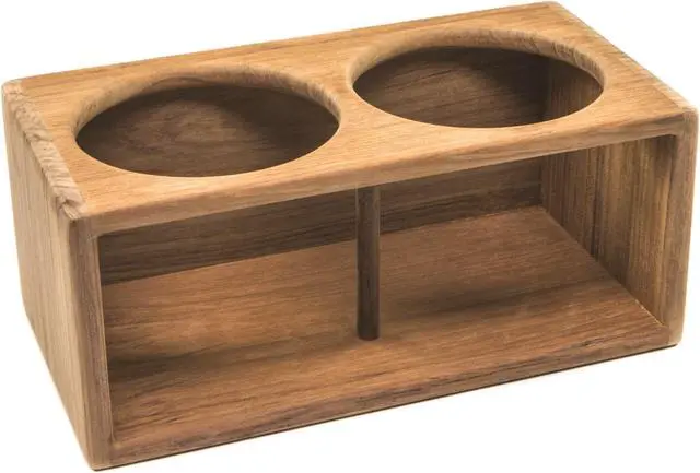 Alt view image 4 of 6 - Whitecap 62612 Teak Two Insulted Drink Rack