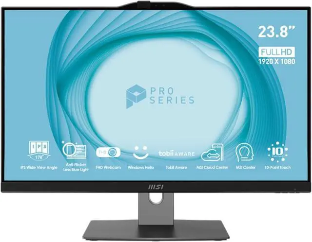 Alt view image 19 of 19 - MSI All-in-One Computer PRO AP243TP 12M-008US Intel Core i5-12400 8GB DDR4 500 GB M.2 SSD 23.8" Touchscreen Windows 11 Pro 64-bit
