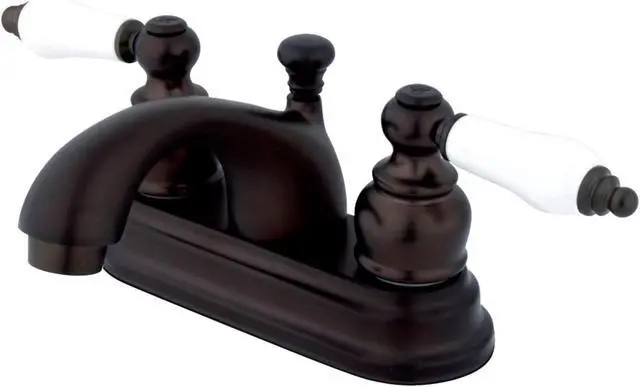 Alt view image 4 of 4 - Kingston Brass KB2605PL Two Handle 4 in. Centerset Lavatory Faucet with Retail Pop-up