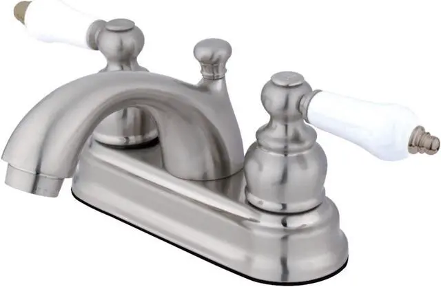 Alt view image 4 of 4 - Kingston Brass KB2608PL Two Handle 4 in. Centerset Lavatory Faucet with Retail Pop-up
