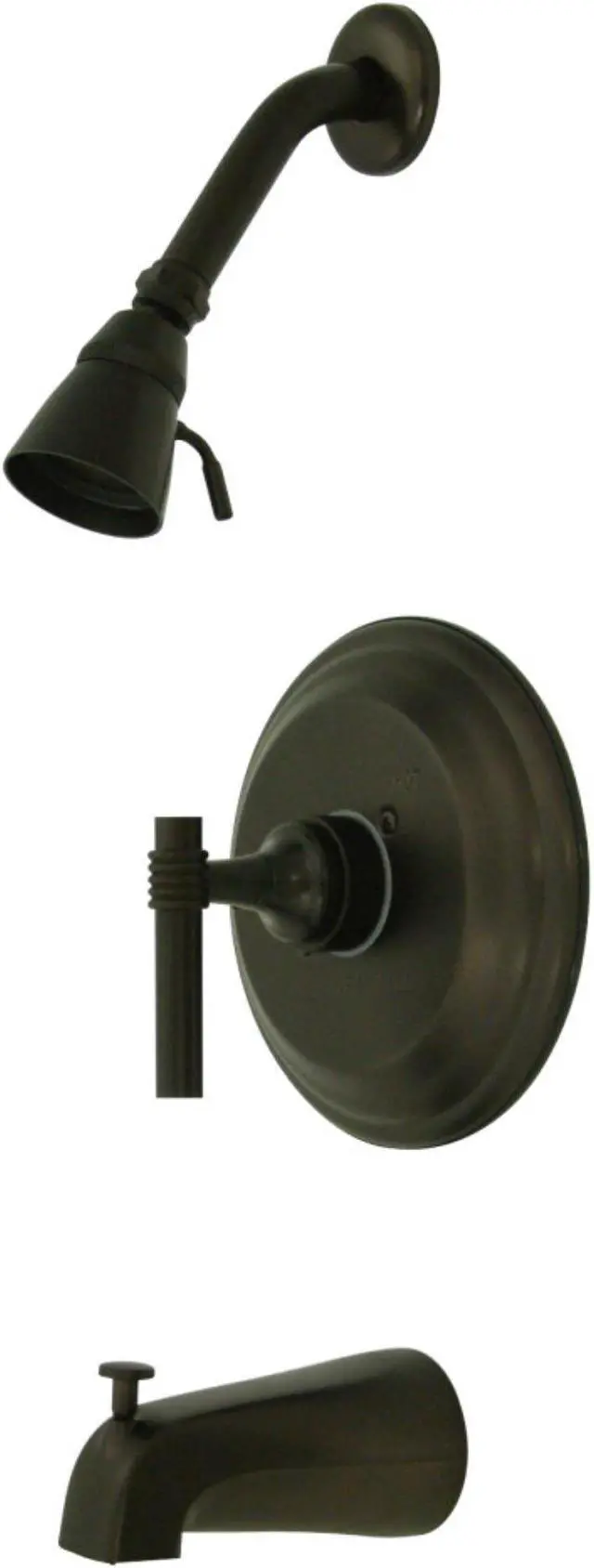 Alt view image 3 of 3 - Kingston Brass KB2635ML Pressure Balance Tub & Shower Faucet - Oil Rubbed Bronze