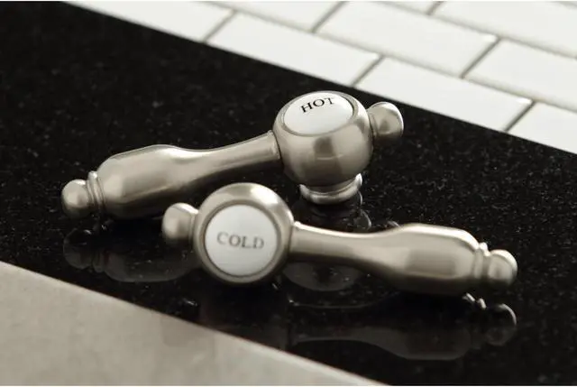 Alt view image 7 of 7 - Kingston Brass KS1278TALBS Tudor 8" Center Kitchen Faucet With Brass Sprayer
