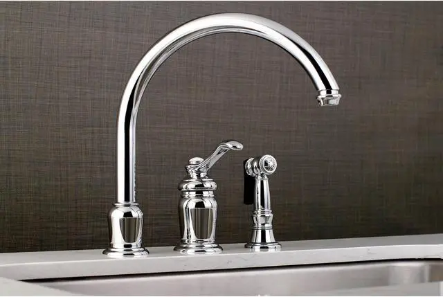 Alt view image 10 of 10 - Kingston Brass KS7821TLBS Kitchen , Faucet, Polished Chrome