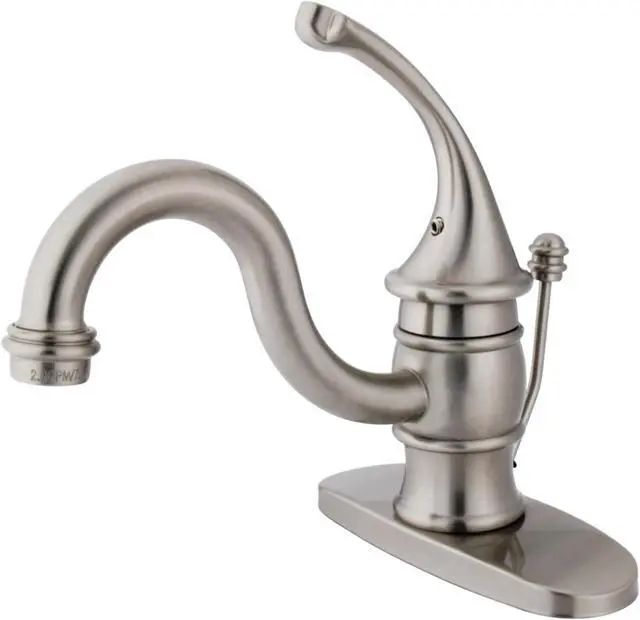 Alt view image 5 of 5 - Kingston Brass KB3408GL Single Handle Mono Deck Lavatory Faucet with Retail Pop-