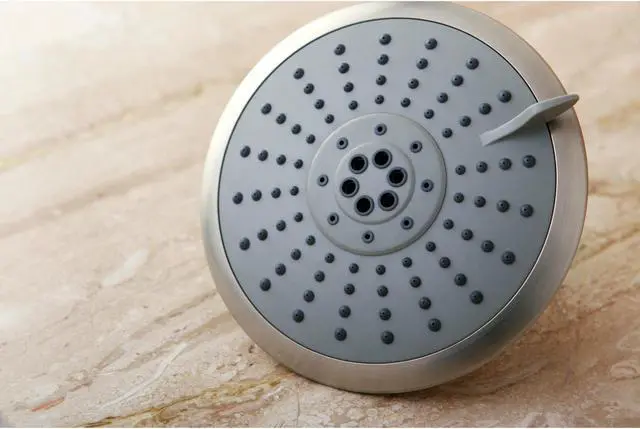 Alt view image 7 of 7 - Kingston Brass KX258 Kingston Brass Watersense KX258 5 Diameter 5 Function Spray Pattern Shower Head, Satin Nickel