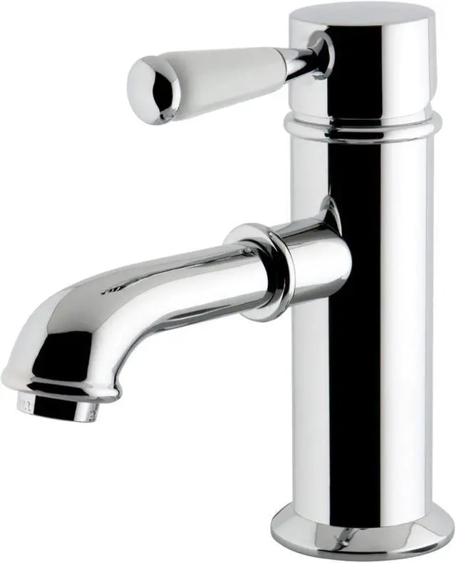 Alt view image 7 of 11 - kingston brass ks7411dpl single porcelain lever handle lavatory faucet with brass popup with 5" spout reach, polished chrome