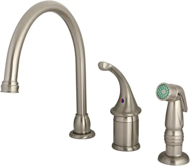 Alt view image 7 of 7 - Kingston Brass KB3818GLSP Kitchen , Faucet, Satin Nickel