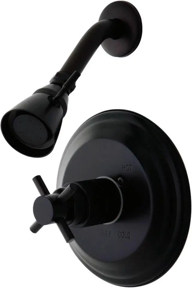 Alt view image 3 of 3 - Kingston Brass KB2635DXSO Concord Single Handle Tub & Shower, Oil Rubbed Bronze