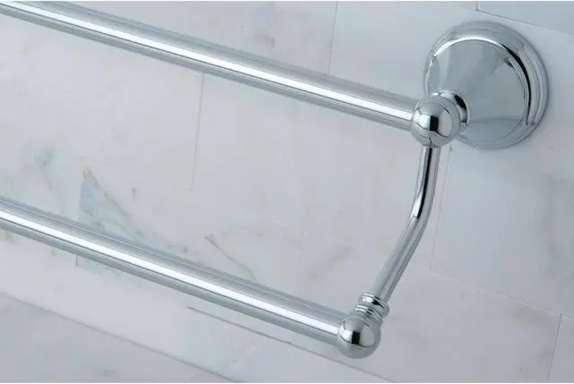 Alt view image 6 of 8 - GOVERNOR 24 DUAL TOWEL BAR-Chrome Finish