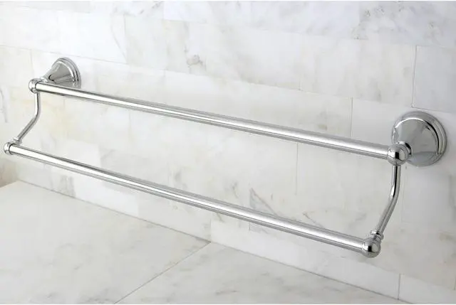 Alt view image 8 of 8 - GOVERNOR 24 DUAL TOWEL BAR-Chrome Finish