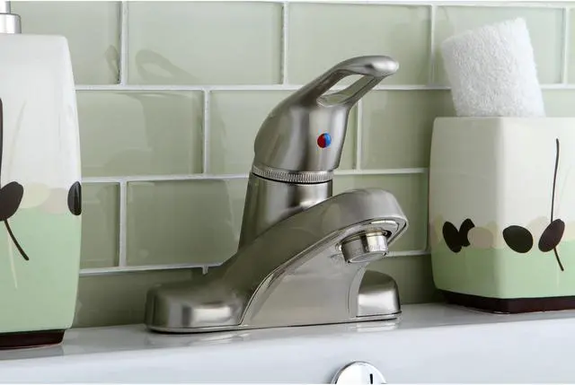 Alt view image 5 of 5 - Kingston Brass KB518B Single Handle 4 in. Centerset Lavatory Faucet with Brass Pop-up