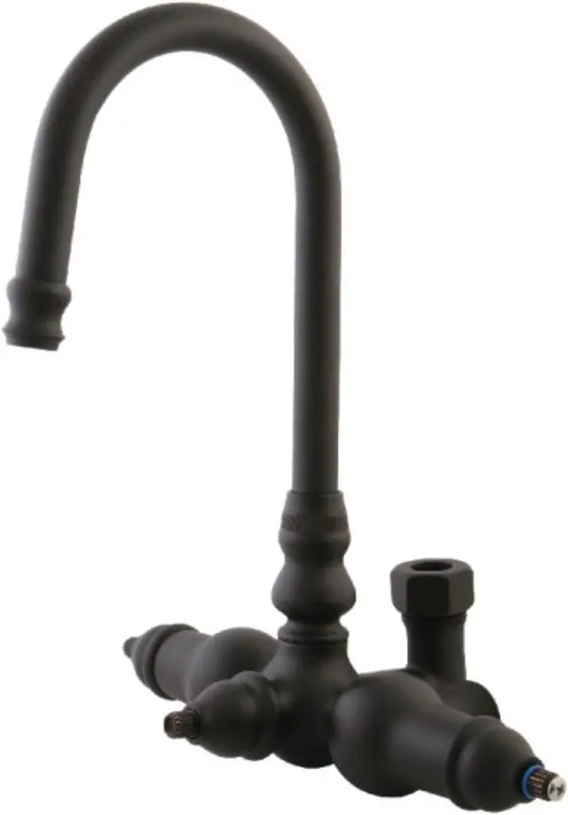 Alt view image 11 of 12 - Kingston Brass ABT200-5 Goose Neck Faucet with Back Outlet & Diverter