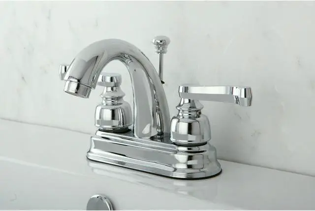 Alt view image 8 of 9 - Kingston Brass KB5611FL Two Handle 4" Centerset Lavatory Faucet with Retail Pop-